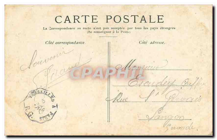 CPA Paris La colonne de la Bastille  — Rückseite
