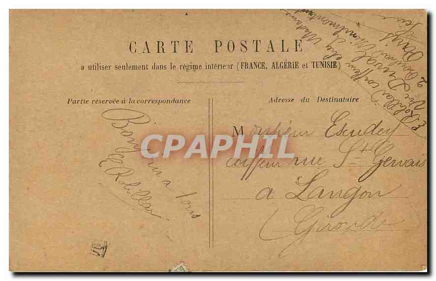 CPA Paris Pont Alexandre III  — Verso