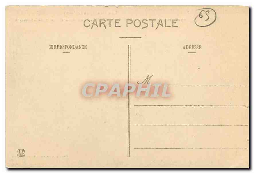 CPA Les Pyrenees Haute Vallee d'Aure Chemin d'Auxar a Orpedon et Pic Mechant  — Rückseite