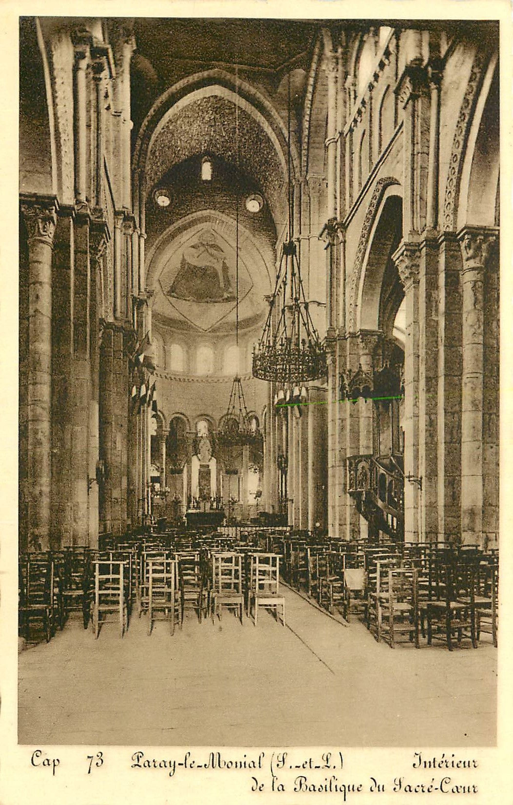 CPA Paray le Abonial de la Basilique du Sacre Coeur 