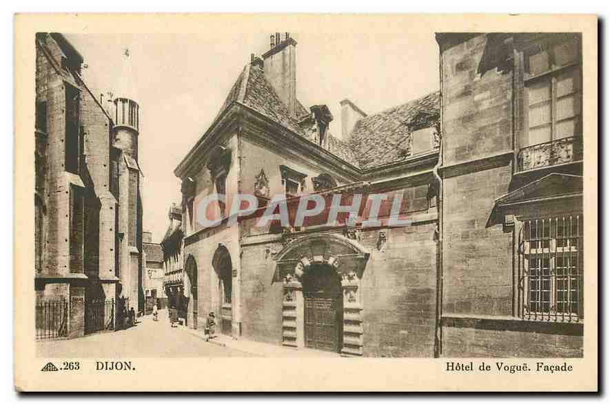 CPA Dijon Hotel de Vogue Facade 