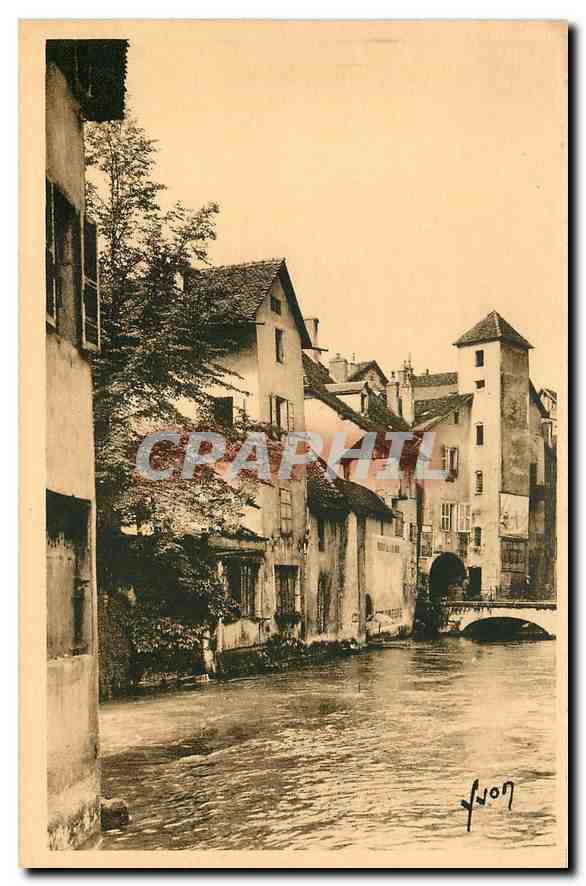 Annecy (Haute-Savoie) — Un coin de la Vieille Ville en bordure du Canal du Thiou — Les Editions d'Art YVON, Paris