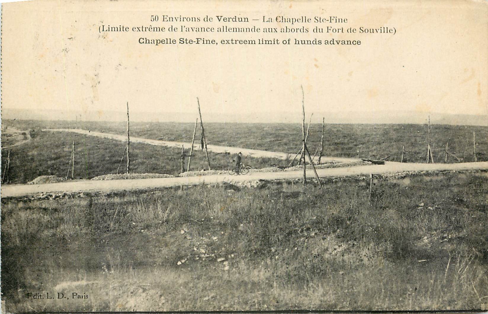 CPA Environs de Verdun La Chapelle Ste Fine Fort de Souville Militaria