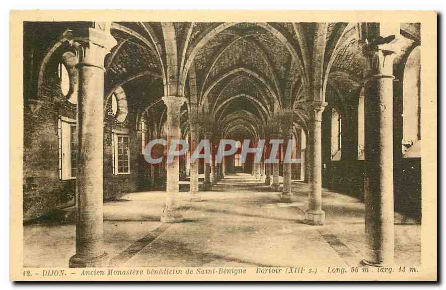 CPA Dijon Ancien Monastere benedictine de Saint Benigne 