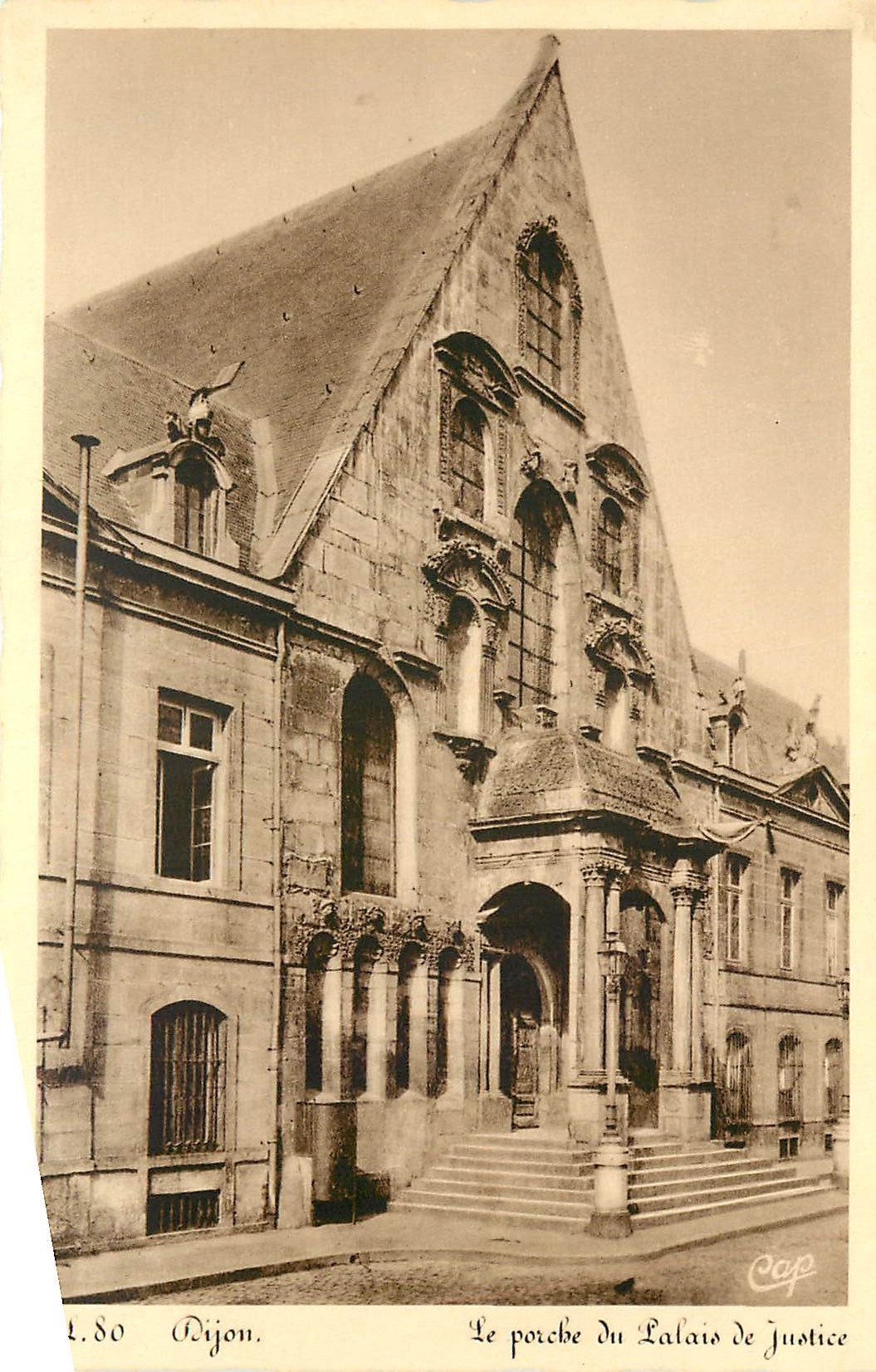 CPA Dijon Porche du palais de Justice 