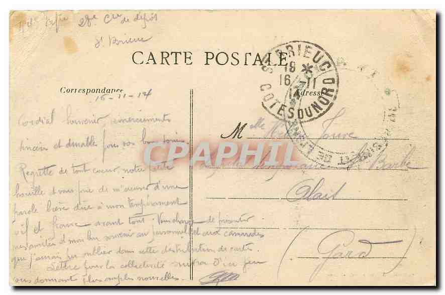 CPA Le Bretagne Pittoresque Saint Brieuc Viaduc de Souzain  — Verso