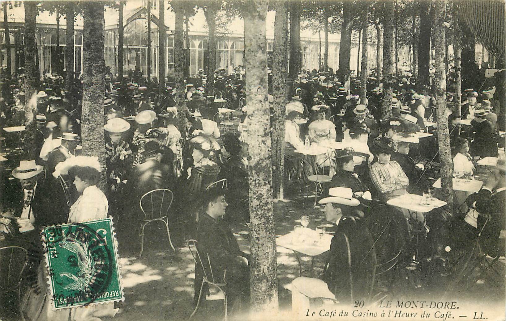 Le Café du Casino à l'Heure du Café — LE MONT-DORÉ. — LL.
