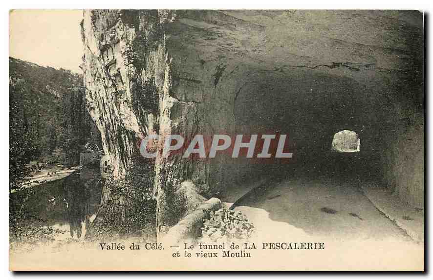 Vallee du Célé — Le tunnel de LA PESCALERIE et le vieux Moulin