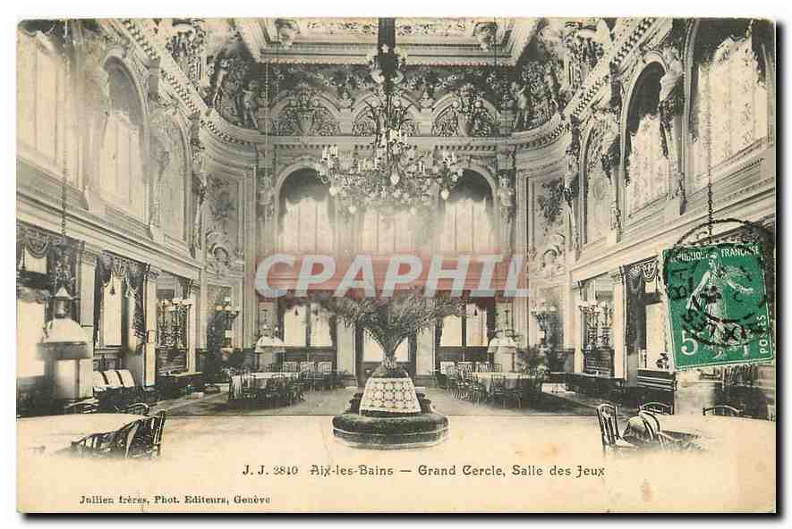 CPA Aix les Bains Grand cercle Salle des Jeux 