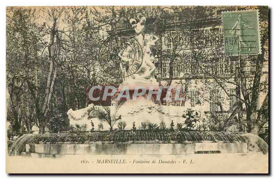 CPA Marseille Fontaine de Danaides 