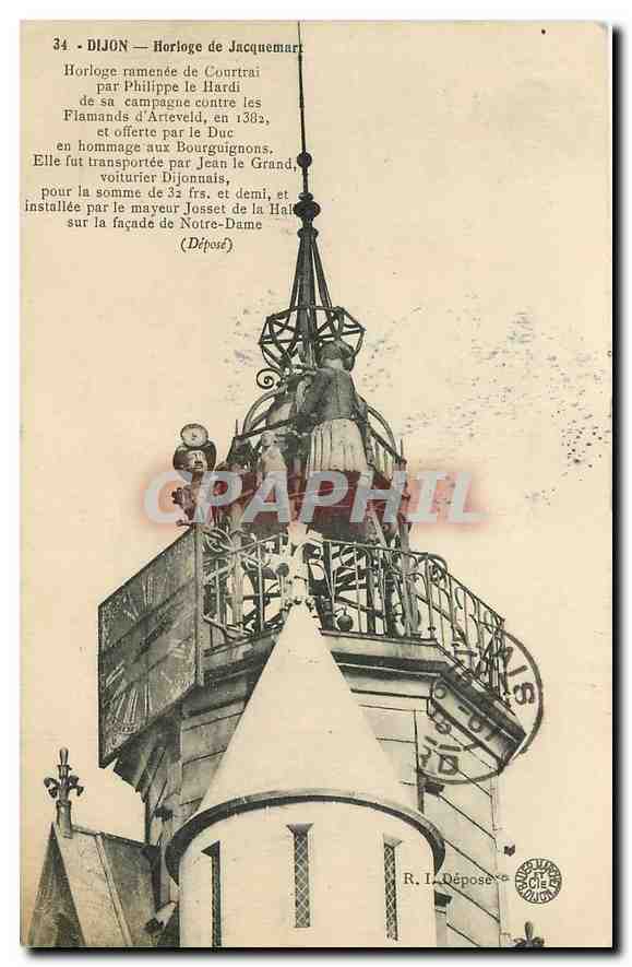 CPA Dijon Horloge de Jacquemart 