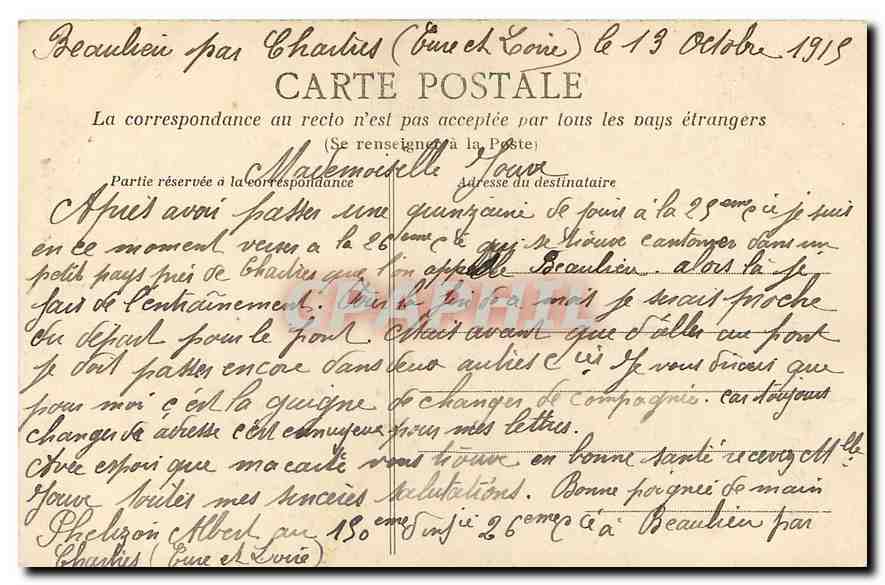 CPA Chartres Cathedrale Fragment du Pottail Sud  — Verso