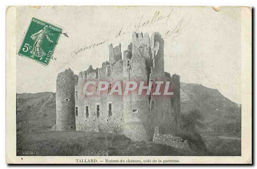 CPA Tallard Ruines du Chateau cote de la garenne 