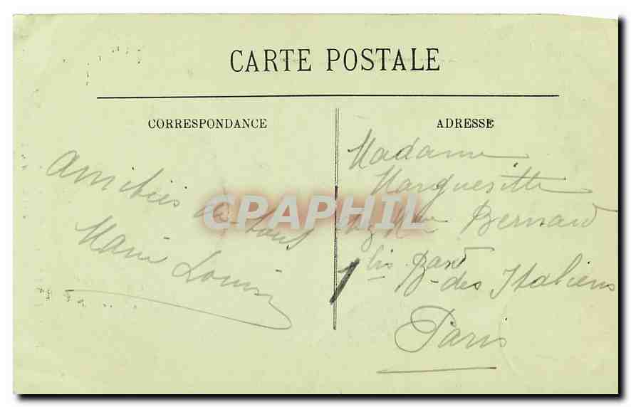 CPA Bagnoles de l'Orne Sous Bois dans le Parc du Chateau de la Roche Bagnoles  — Rückseite