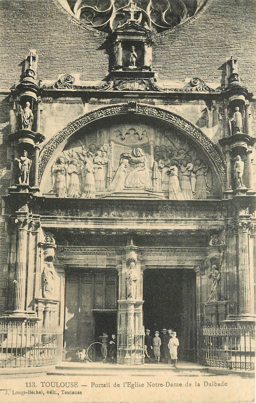 Toulouse — Portail de l'Église Notre-Dame de la Dalbade — J. Longi-Bechel, édit. Toulouse