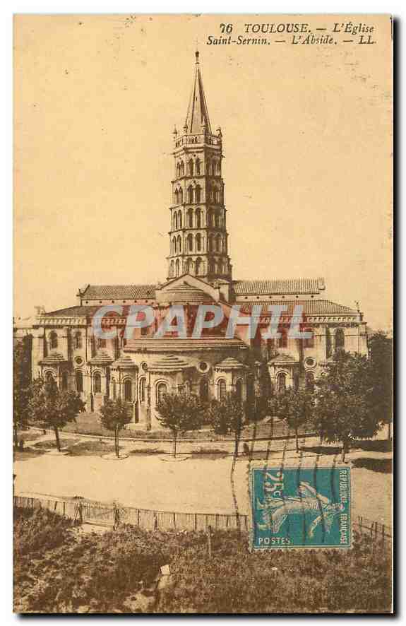 CPA Toulouse L'Eglise Saint Sernin L'Abside 