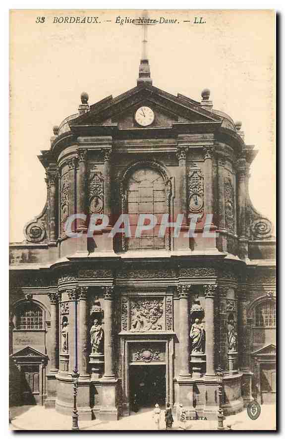 CPA Bordeaux Eglise Notre Dame 