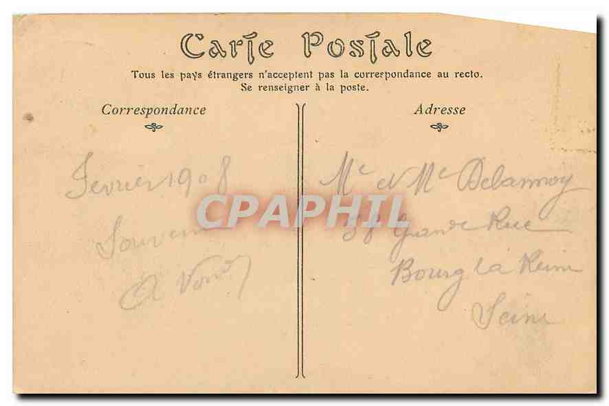 CPA Nice Le Palais de la Jetee Promenade  — Rückseite