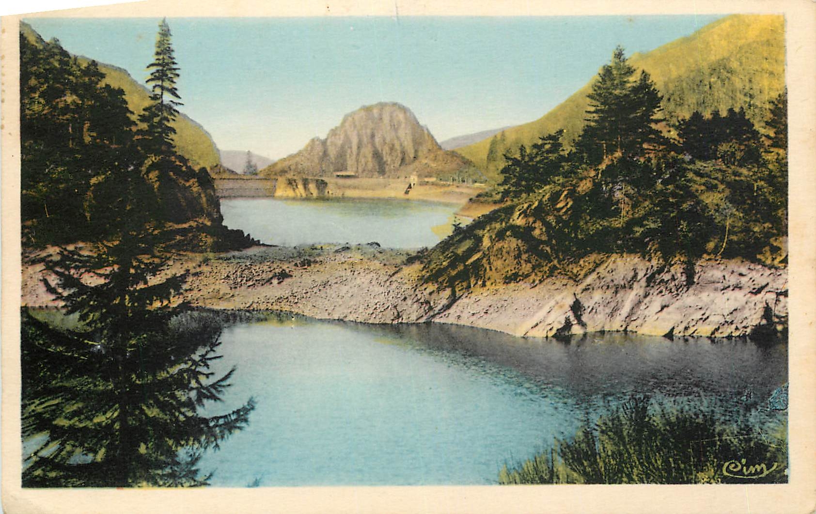 CPA Environs de Saint Etienne Rochetaillee Loire Le Lac 