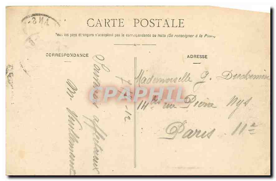 CPA Orleans La Rue Jeanne D'Arc  — Verso