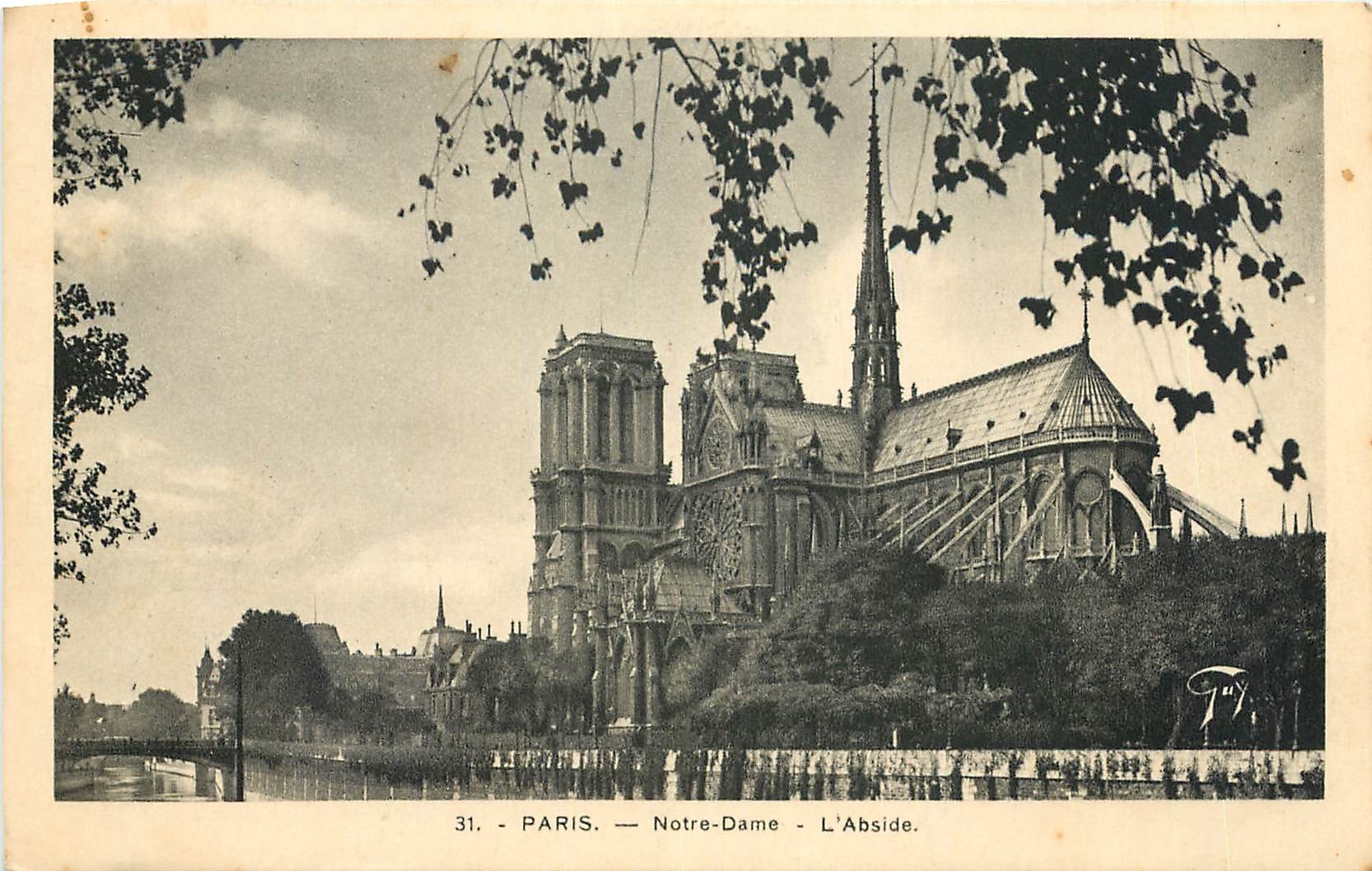 CPA Paris Notre Dame L'Abside 