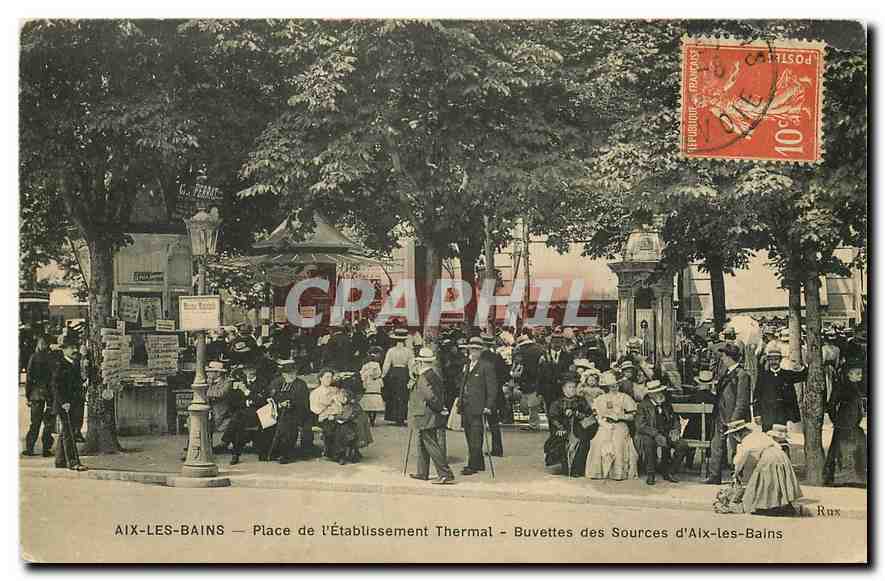 CPA Aix les Bains Place de l'Etablissement Thermal Buvettes des Sources d'Aix les Bains 