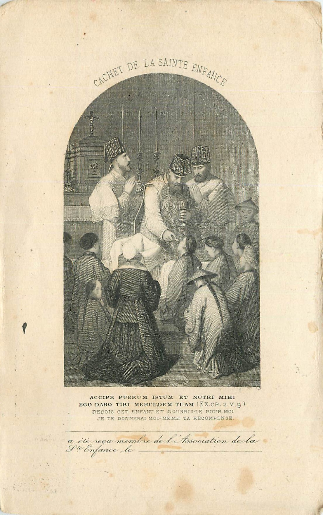 CPA Cachet d la Sainte Enfance Oeuvre de la Saine Enfance 