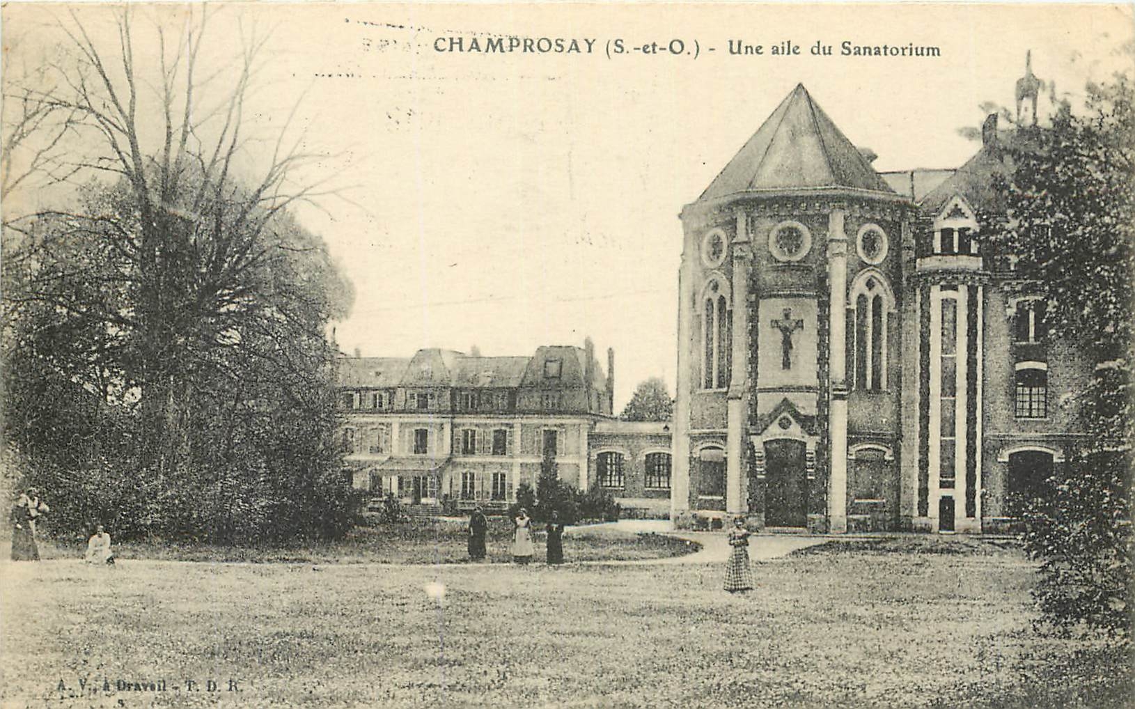 CPA Champrosay S et O Une aile du Sanatorium 