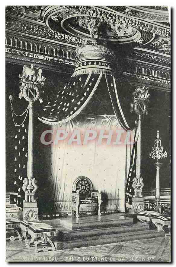 CPA Fontainebleau Salle du Trone de Napoleon I 