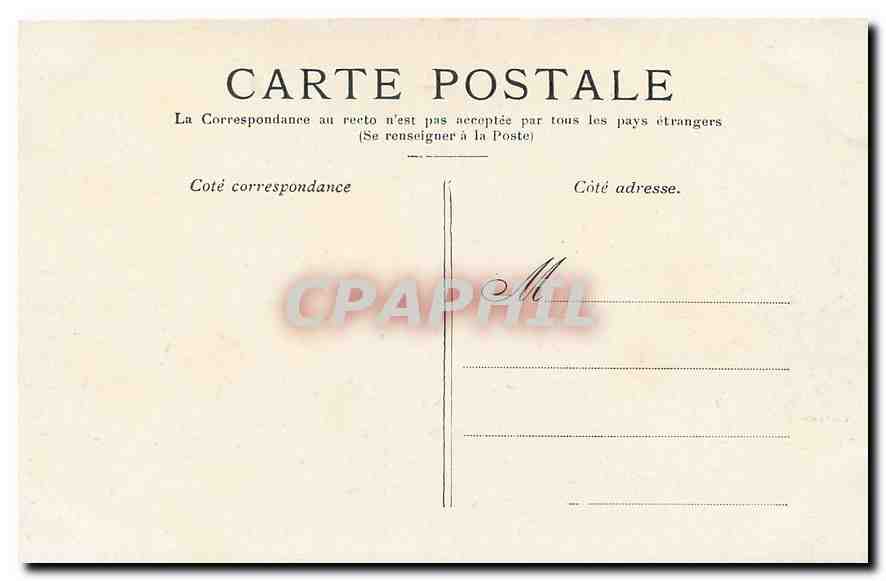 CPA Paris La Place de la Concorde  — Rückseite