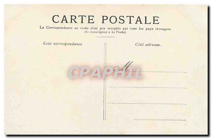 CPA Paris L'Arc de Triomphe des Tuileries  — Rückseite