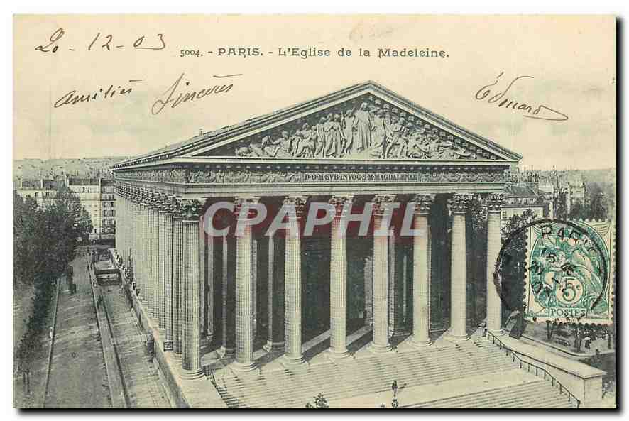 CPA Paris L'Eglise de la Madeleine 