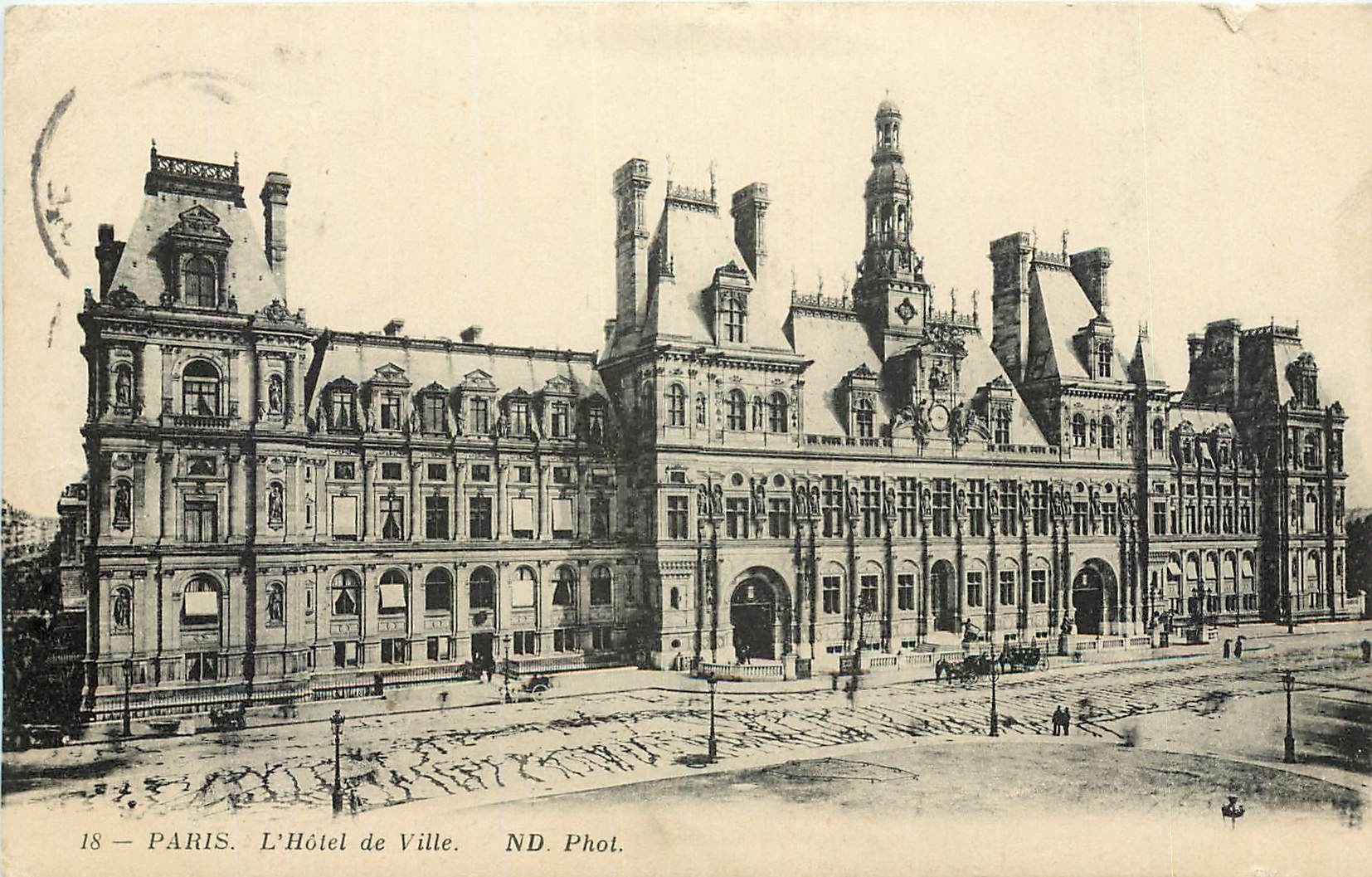 CPA Paris L'Hotel de Ville 