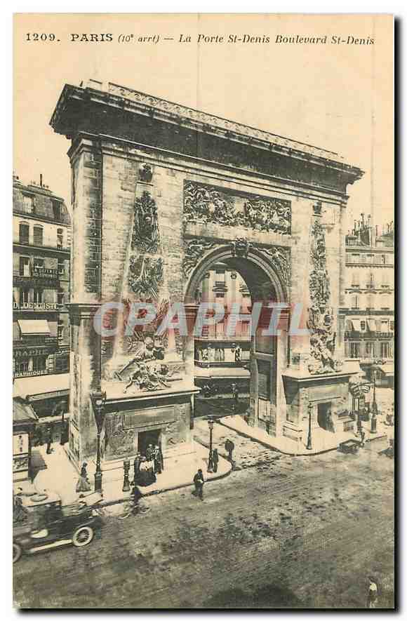 CPA Paris La Porte St Denis Boulevard St Denis 