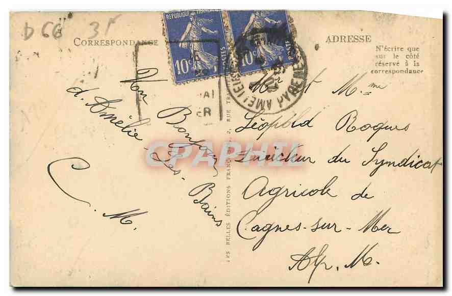 Amélie-les-Bains — Vue Générale et Pic du Canigou — Adia — Verso