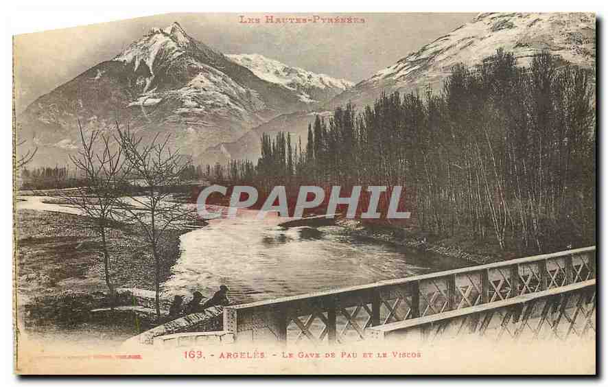 CPA Les Hautes Pyrenees Argeles Le Gave du Pau et le Viscos 