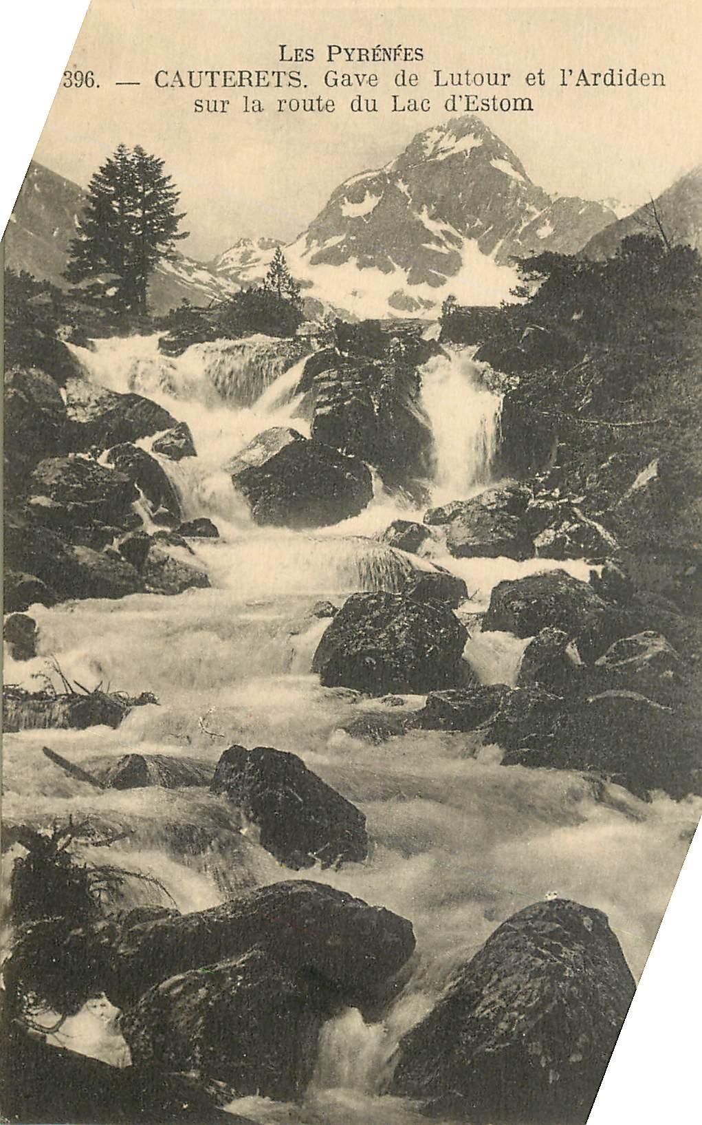 Cauterets — Gave de Lutour et l'Ardiden sur la route du Lac d'Estom — Les Pyrénées — n°396