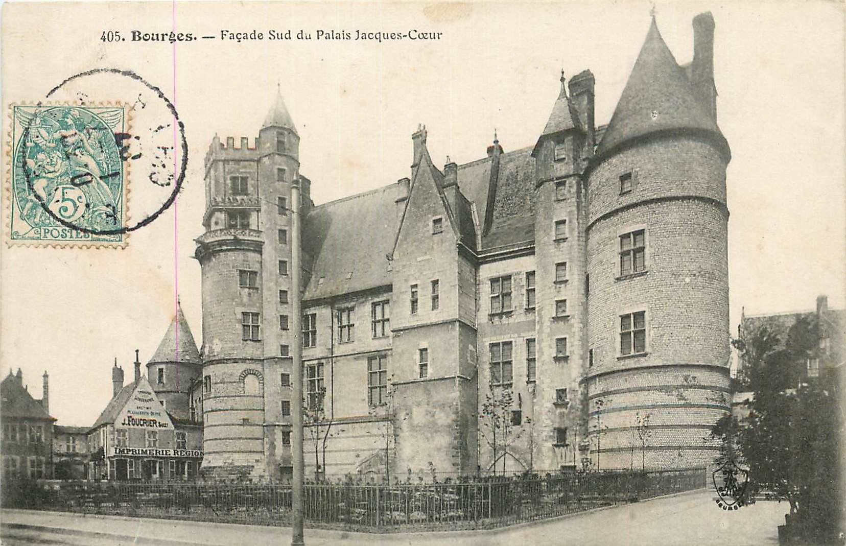 CPA Bourges facade Sud du Palais Jacques Coeur 