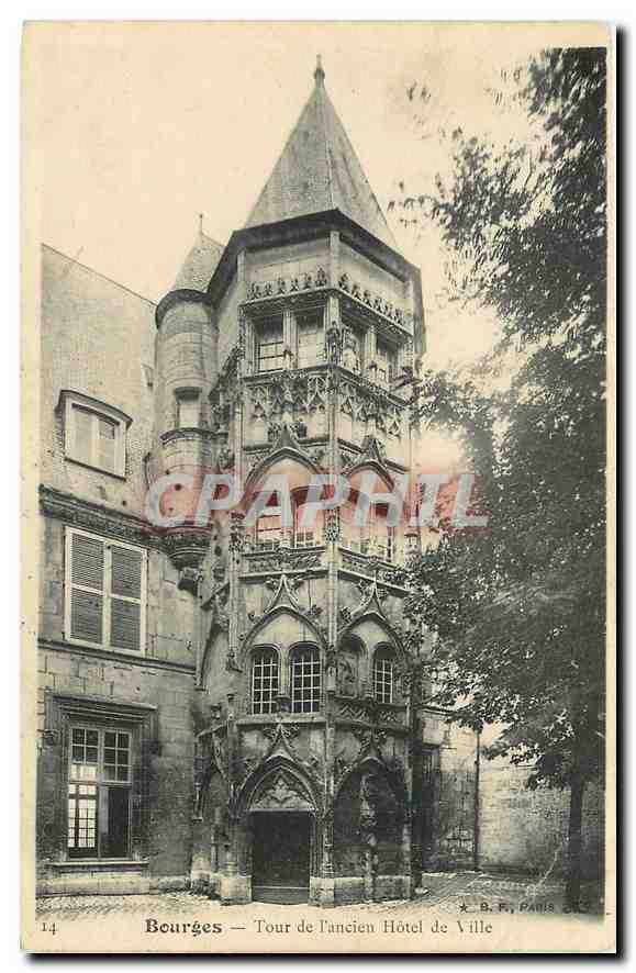 CPA Bourges Tour de l'ancien Hotel de Ville 