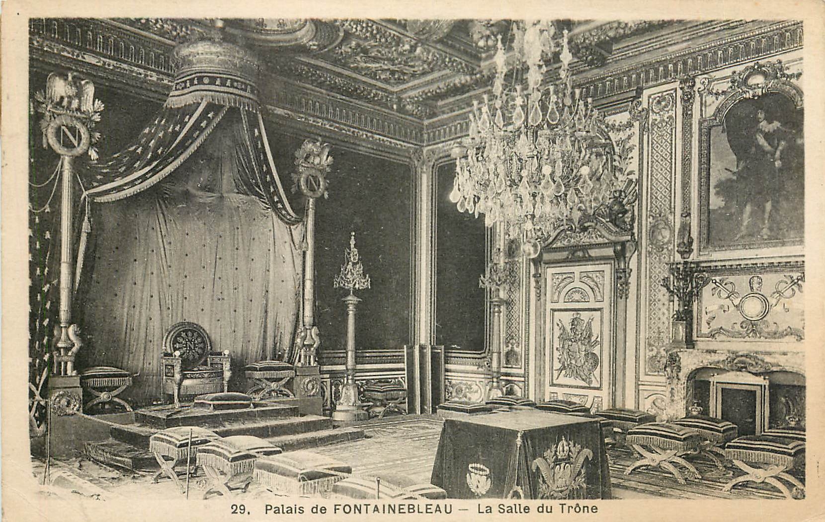 Palais de FONTAINEBLEAU — La Salle du Trône — Éditeur non identifié, n° 29