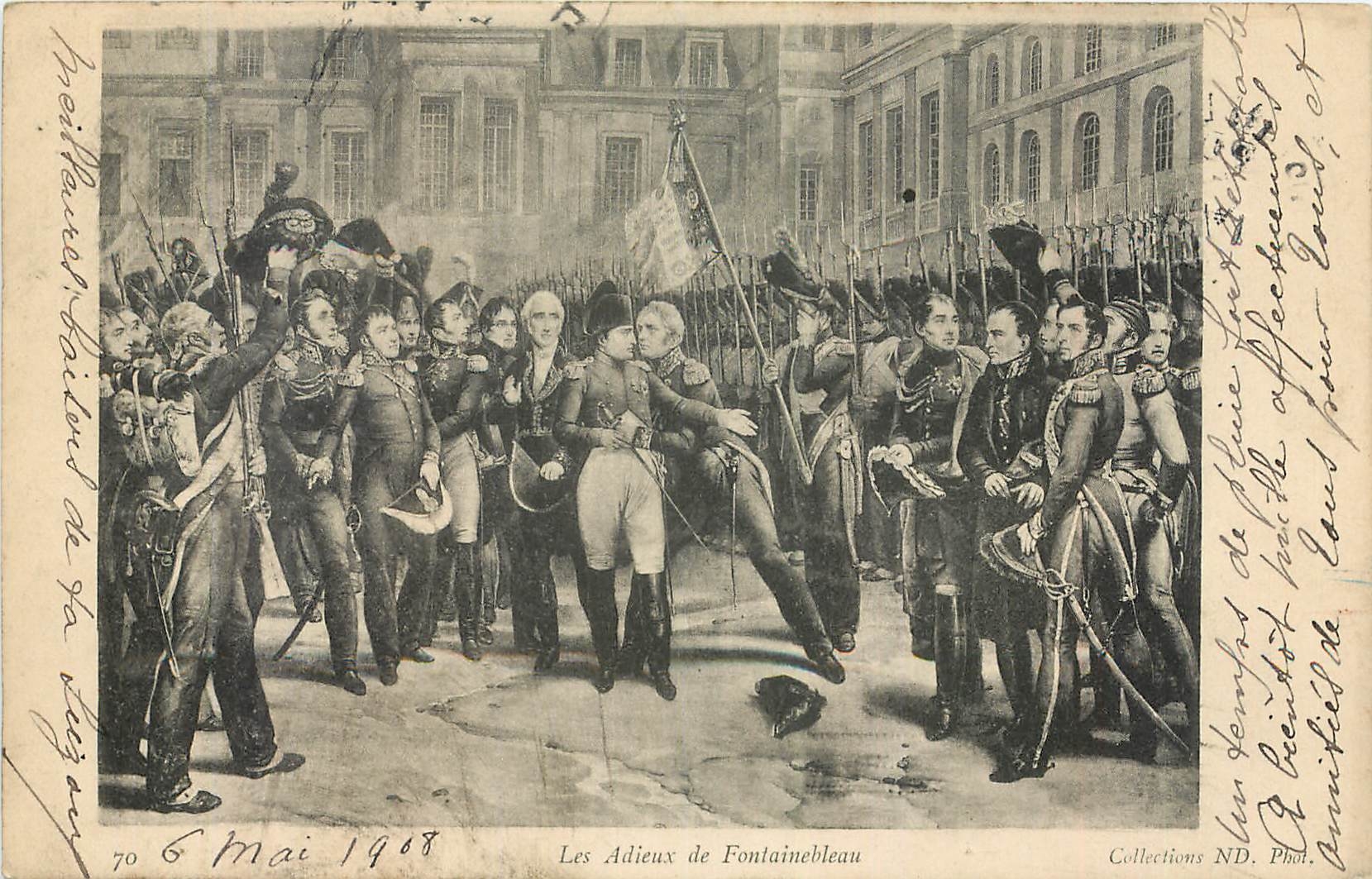 Les Adieux de Fontainebleau — 6 mai 1908 — Collections ND. Phot.
