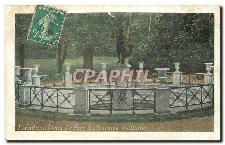 Fontainebleau. Le Parc. La Fontaine de Diane — éditeur non visible, n° de série 1