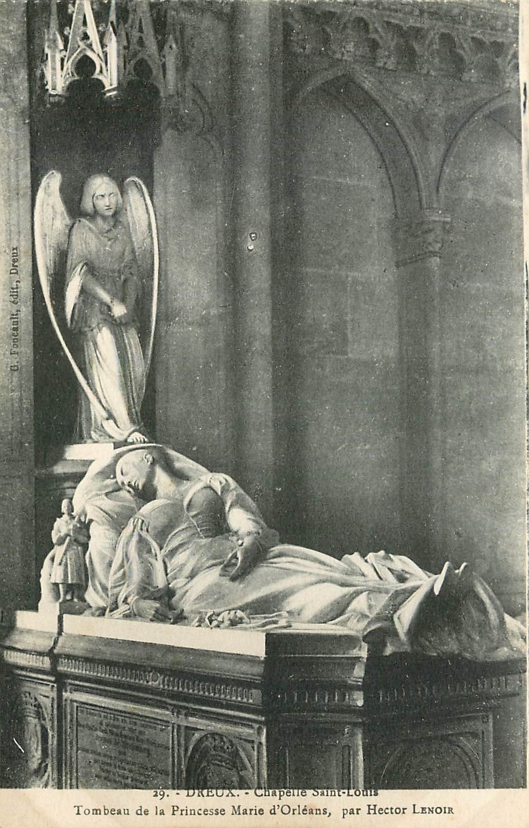Tombeau de la Princesse Marie d'Orléans — Chapelle Saint-Louis — par Hector Lenoir — éditeur G. Fouteau, Dreux