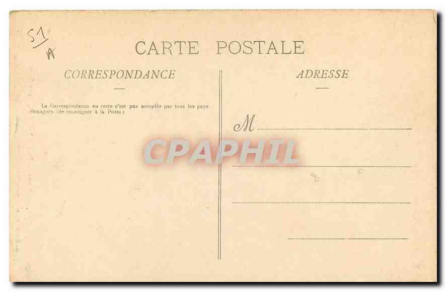 CPA Reims Portail lateral de Saint Remi  — Rückseite