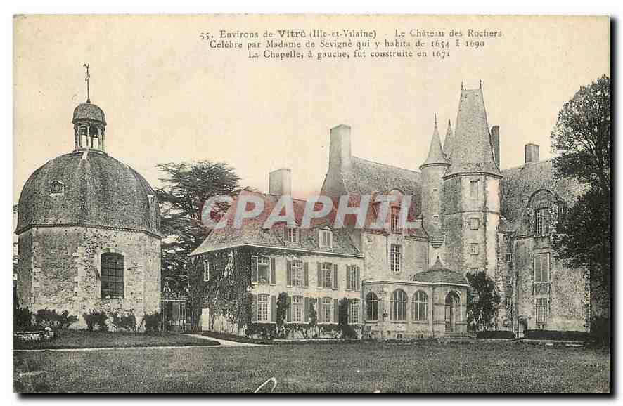 Château des Rochers — Environs de Vitré (Ille-et-Vilaine) — J. Margou, éditeur