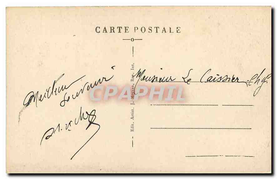 Château des Rochers — Environs de Vitré (Ille-et-Vilaine) — J. Margou, éditeur — Verso