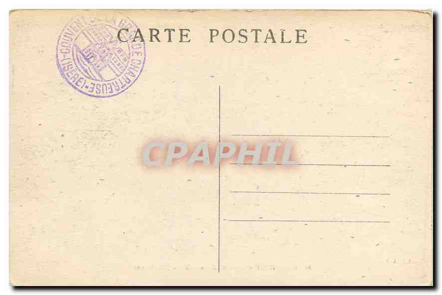 CPA Dauphine Couvent de la Grande Chartreuse  — Rückseite