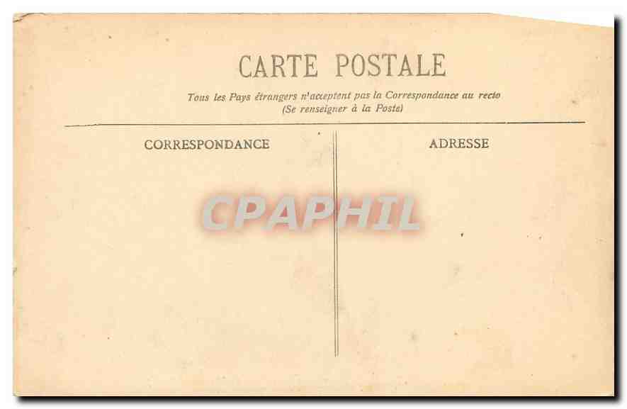 CPA Bordeaux Vue generale prise de la Tour St Michel  — Verso