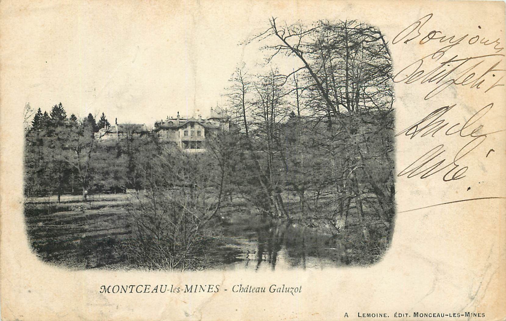 Montceau-les-Mines - Château Galuzot — A. Lemoine, édit. Montceau-les-Mines