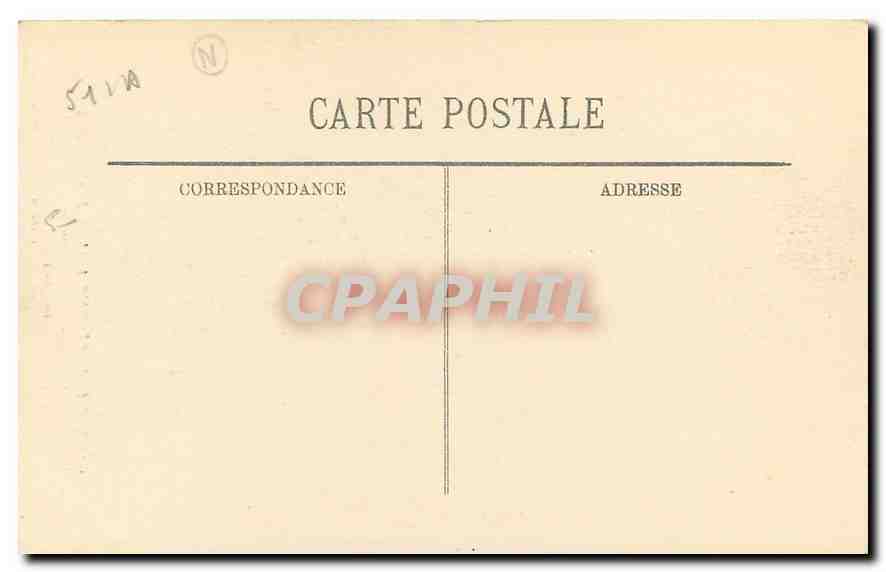 CPA Guerre 1914 Le crime de Reims La Rue de la Gabelle Militaria — Rückseite
